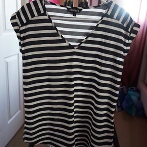 Striped EXPRESS blouse! Like new!!